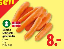 Lidl Limfjords-gulerødder tilbud