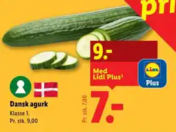 Lidl Agurk tilbud