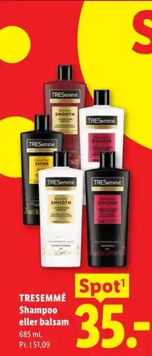 Lidl Tressemmé Shampoo eller balsam tilbud