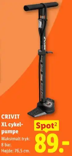 Lidl Crivit xl cykel-pumpe tilbud