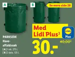 Lidl Parkside Have-affaldssæk tilbud
