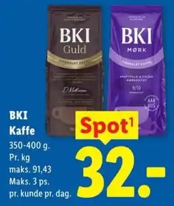Lidl BKI Kaffe tilbud