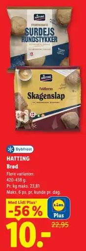 Lidl Hatting brød tilbud