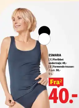 Lidl Esmara finribbet undertøj tilbud