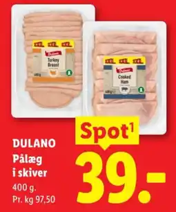 Lidl Dulano Pålæg i skiver tilbud