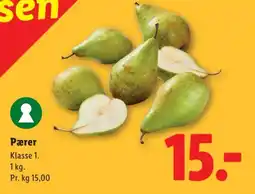 Lidl Pærer tilbud