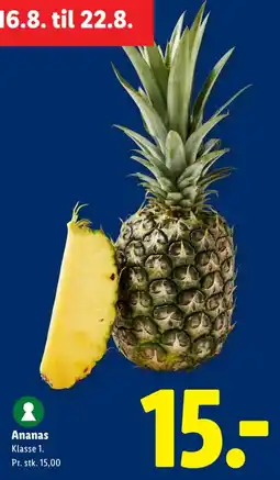 Lidl Ananas tilbud