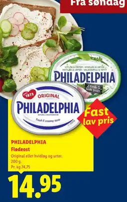 Lidl Philadelphia flødeost tilbud