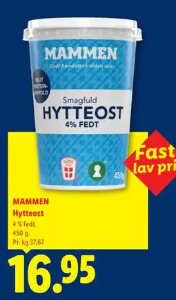 Lidl Mammen Hytteost tilbud