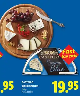 Lidl Castello Blåskimmelost tilbud