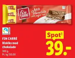 Lidl Fin Carré riskiks med chokolade tilbud