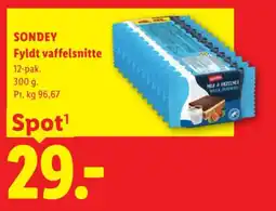 Lidl Sondey fyldt vaffelsnitte tilbud