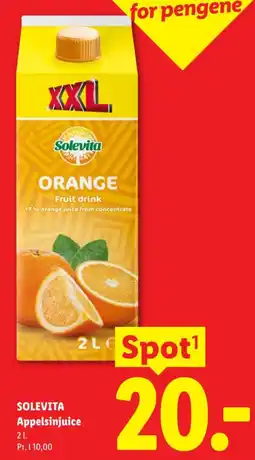 Lidl Solevita Appelsinjuice tilbud