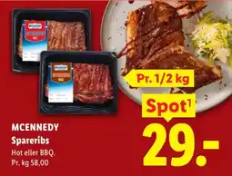 Lidl McKennedy Spareribs tilbud