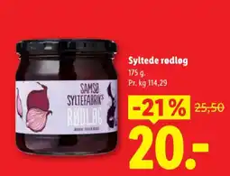 Lidl Samsø Syltefabrik Rødløg tilbud