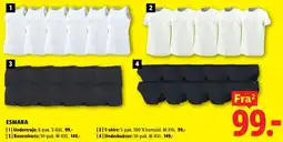 Lidl Esmara undertroje t-shirt boxershorts underbukser tilbud