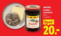 Lidl Maribel jordbærmarmelade tilbud