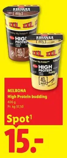 Lidl Milbona High Protein budding tilbud