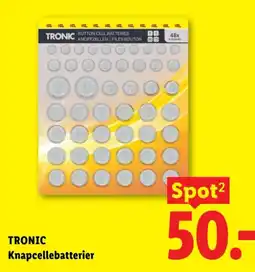 Lidl Tronic knapcellebatterier tilbud