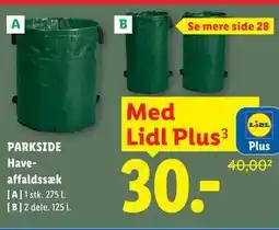 Lidl PARKSIDE Haveaffaldssæk, App-pris tilbud
