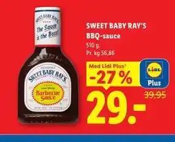 Lidl SWEET BABY RAY'S BBQ-sauce, App-pris tilbud