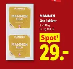 Lidl MAMMEN Ost i skiver tilbud