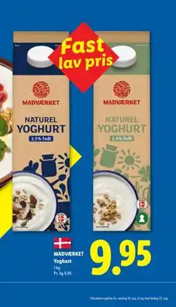 Lidl MADVÆRKET Yoghurt tilbud