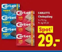 Lidl CARLETTI Chokopålæg tilbud