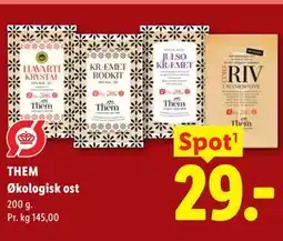 Lidl THEM Økologisk ost tilbud