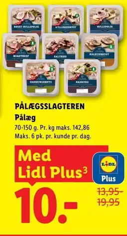 Lidl PÅLÆGSSLAGTEREN Pålæg, App-pris tilbud