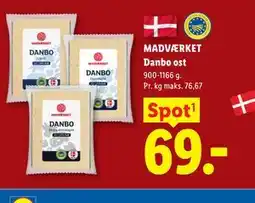 Lidl MADVÆRKET Danbo ost tilbud