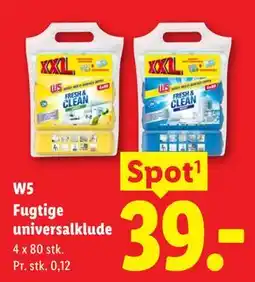 Lidl W5 Fugtige universalklude tilbud