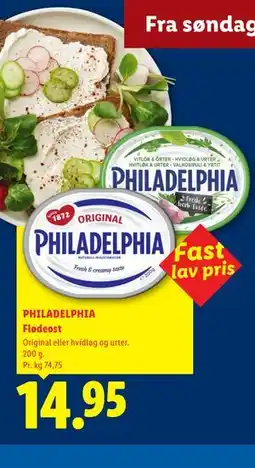 Lidl PHILADELPHIA Flødeost tilbud