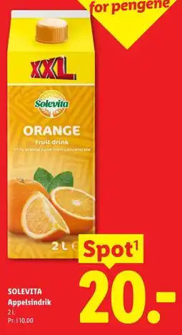 Lidl SOLEVITA Appelsindrik tilbud