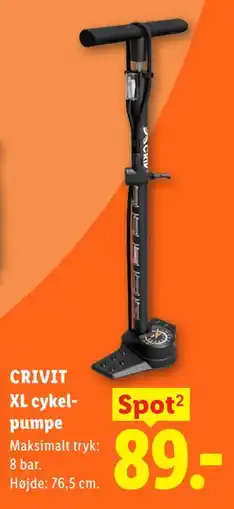 Lidl CRIVIT XL cykelpumpe tilbud