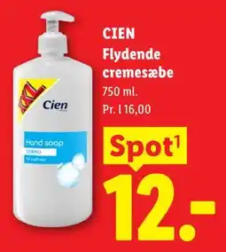 Lidl CIEN Flydende cremesæbe tilbud