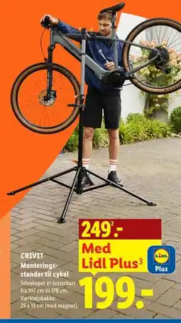 Lidl CRIVIT Monteringsstander til cykel tilbud