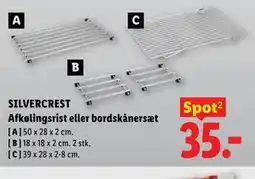 Lidl SILVERCREST Afkølingsrist eller bordskånersæt tilbud
