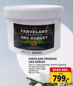 Farveland Farveland Premium Væg Robust tilbud