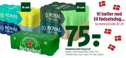 Coop 365 Heineken eller Royal øl tilbud