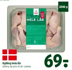 Coop 365 Kylling hele lår tilbud