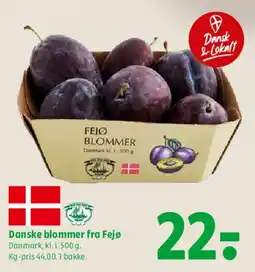 Coop 365 Danske blommer fra Fejø tilbud