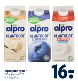 Coop 365 Alpro plantgurt tilbud