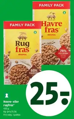 Coop 365 Havre- eller rugfras tilbud