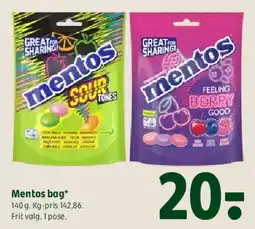 Coop 365 Mentos bag tilbud