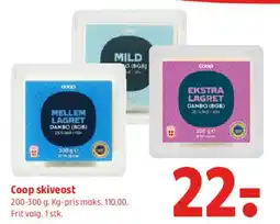 Coop 365 Coop skiveost tilbud
