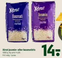 Coop 365 Xtra! jasmin- eller basmatiris tilbud