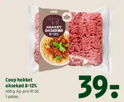 Coop 365 Coop hakket oksekød 8-12% tilbud