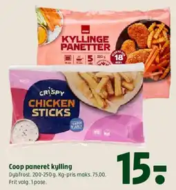 Coop 365 Coop paneret kylling tilbud