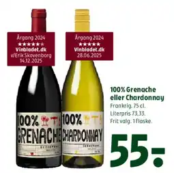Coop 365 100% Grenache eller Chardonnay tilbud